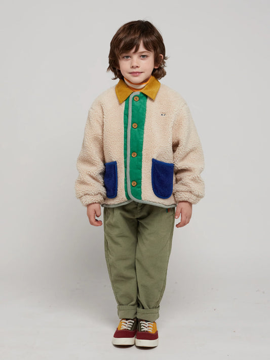 Bobo Choses' Color Block Sheepskin Jacket